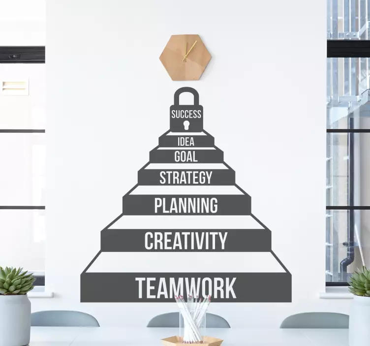 bigger motivation workplace inspirational decal - TenStickers