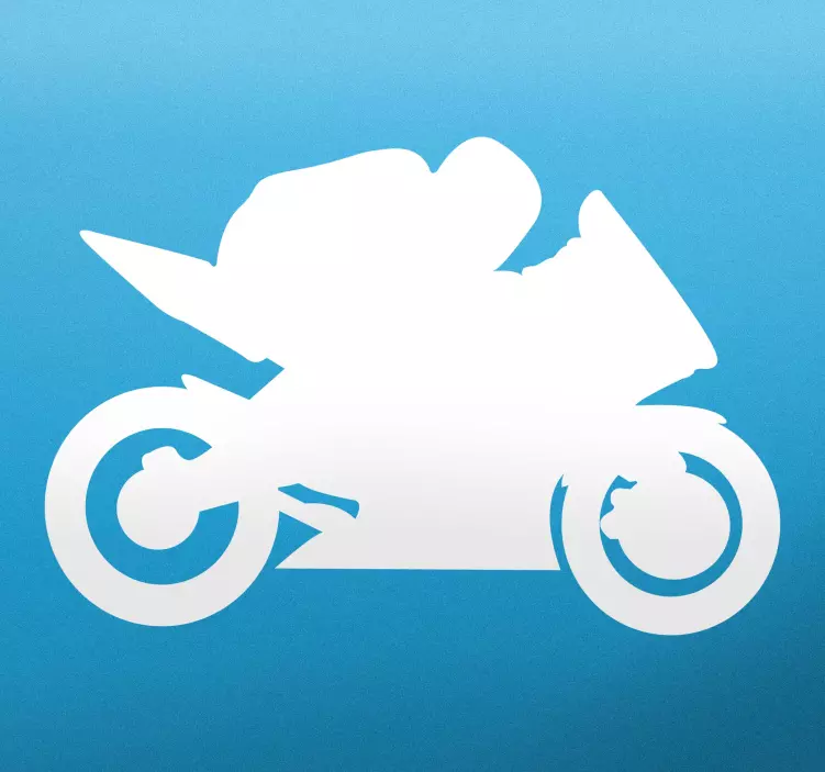 Biker Silhouette Wall Sticker - TenStickers