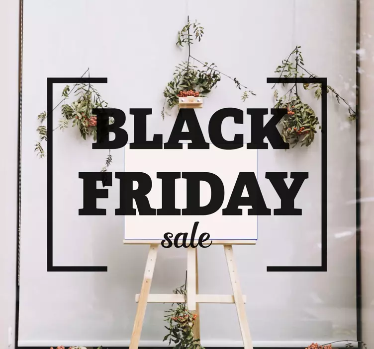 Black Friday frame window decal - TenStickers
