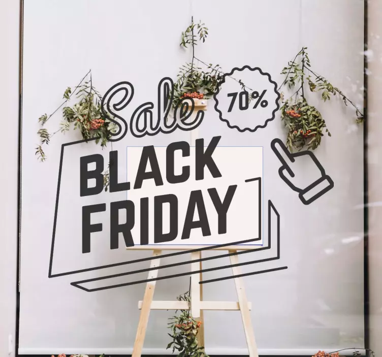 Black Friday Promotion sale stickers - TenStickers