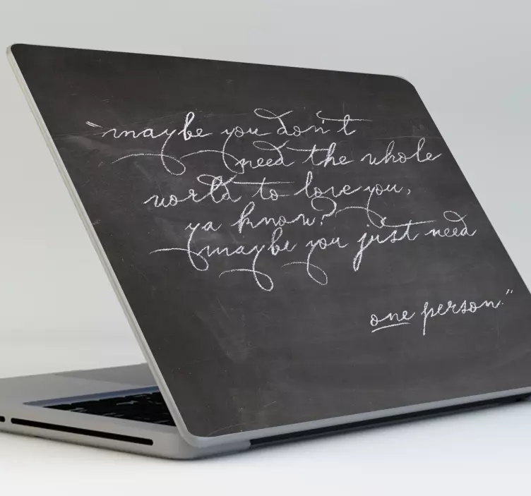 Blackboard Laptop Sticker - TenStickers