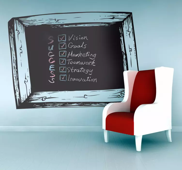 Blackboard slate wall sticker - TenStickers