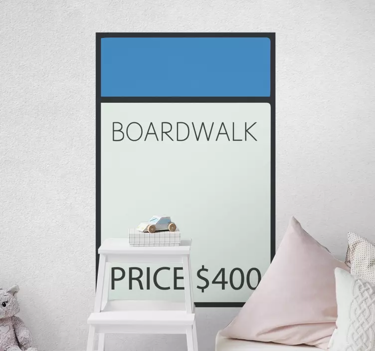 board game monopoly card furniture sticker - TenStickers