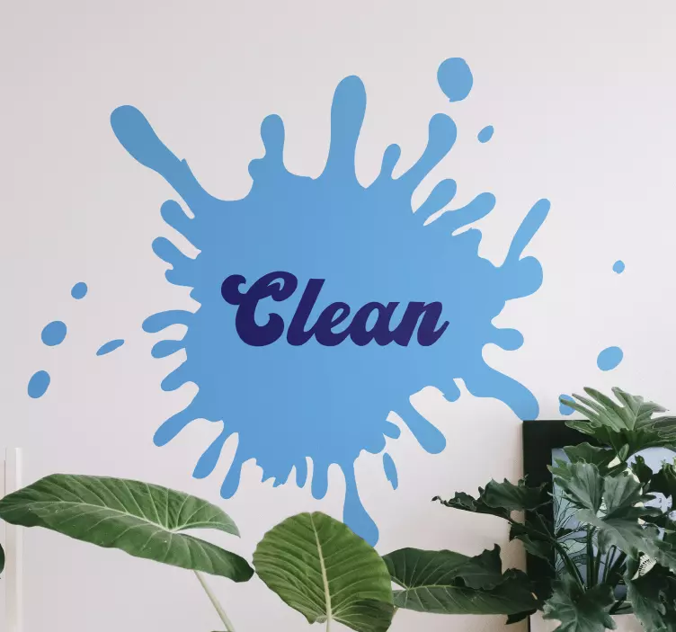 Bold clean splash location sticker - TenStickers