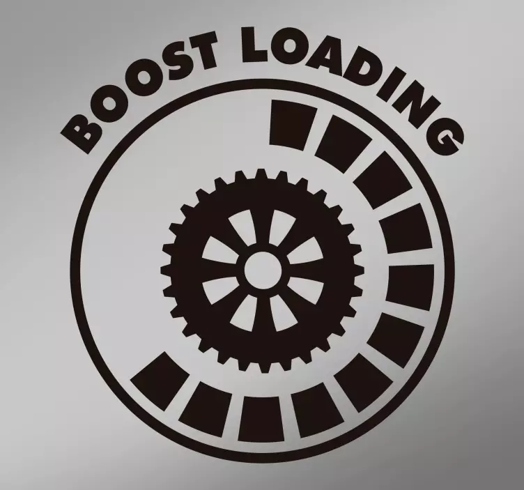 Boost Loading Car Sticker - TenStickers