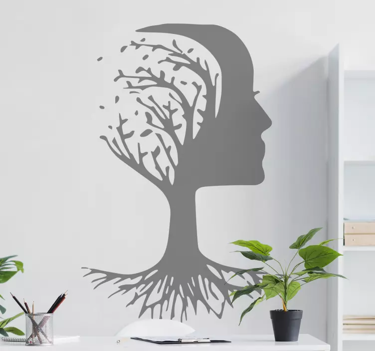 Brain tree of life tree wall decal - TenStickers