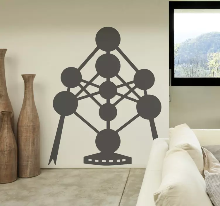 Brussels Atomium Sticker - TenStickers
