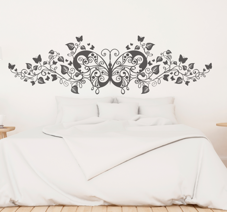 Butterfly Plant Wall Sticker - TenStickers