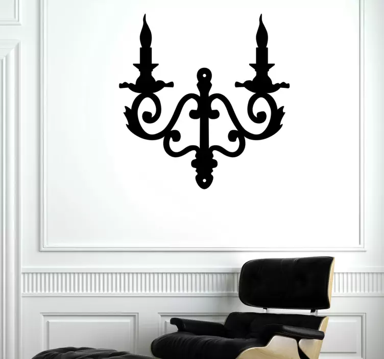 Candelabra Wall Sticker - TenStickers