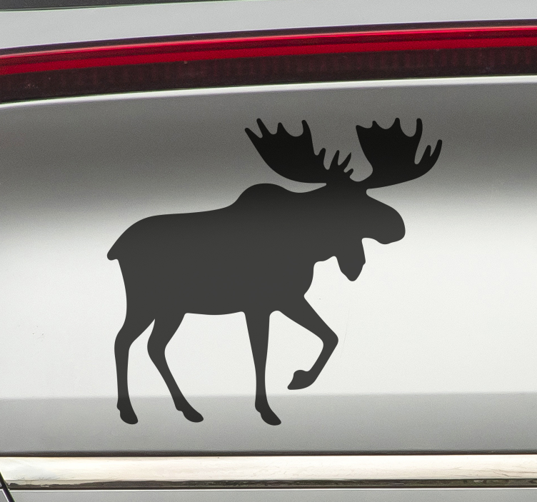 Car sticker with moose design - TenStickers