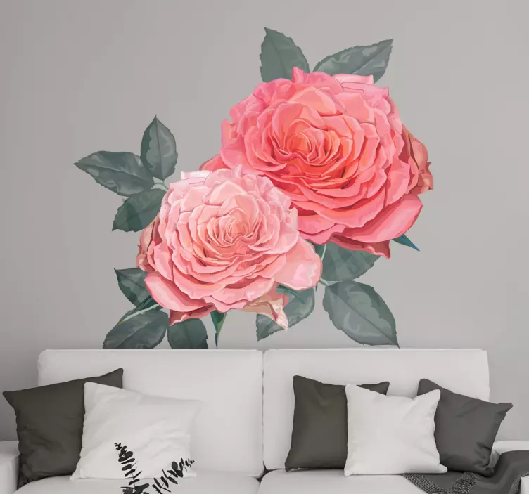 Carnation flower wall sticker - TenStickers