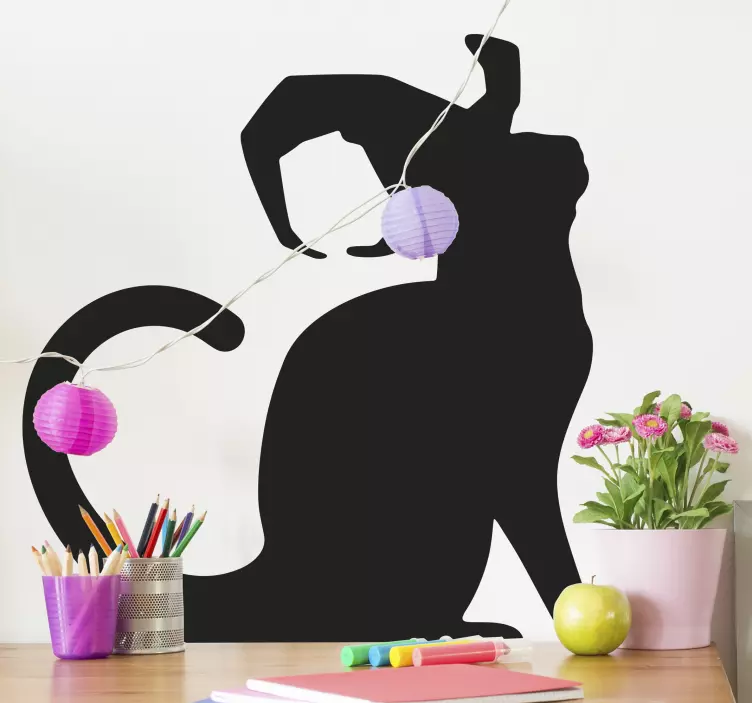 Cat sticker elegant cat silhouette - TenStickers