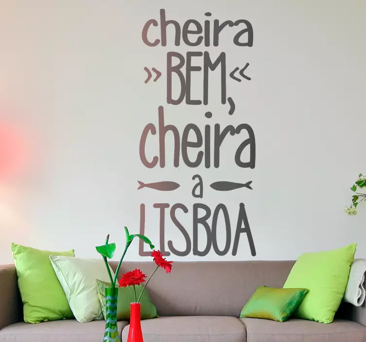 Cheira bem Cheira to Lisbon wall sticker - TenStickers