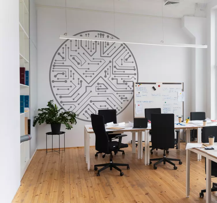 chip circuit internet stickers - TenStickers