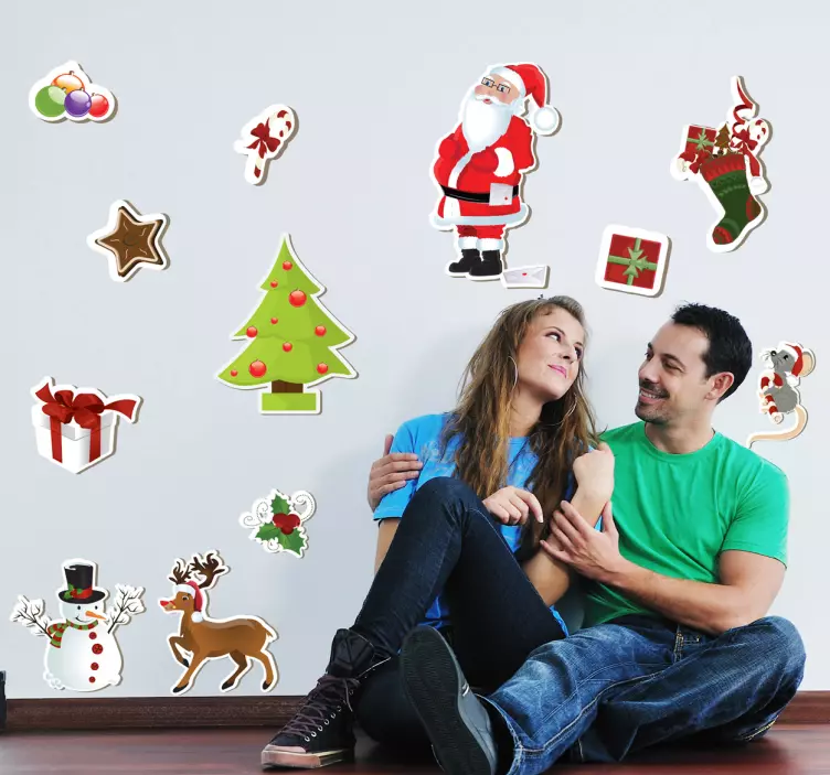 Christmas Collection of Decorative Stickers - TenStickers