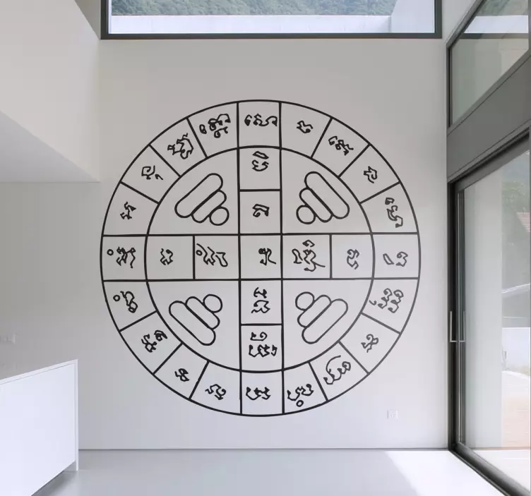 Circular Tattoo Wall Sticker - TenStickers