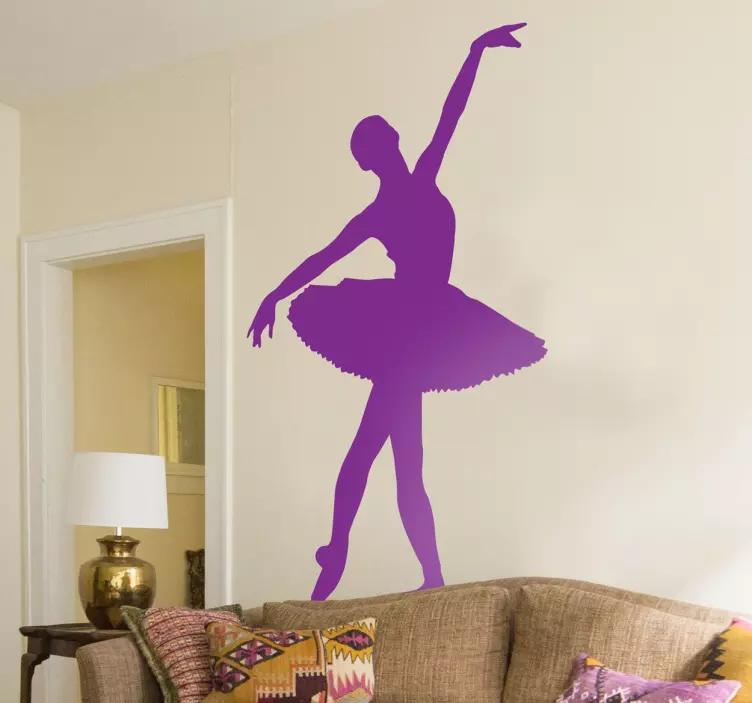 Classic Ballet Dancer Sticker - TenStickers