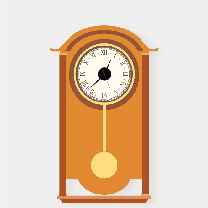 Classic Pendulum clock wall sticker - TenStickers
