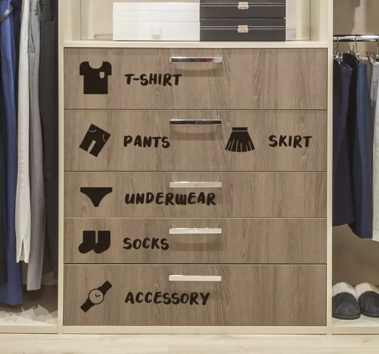 Sticker for closet furniture - TenStickers
