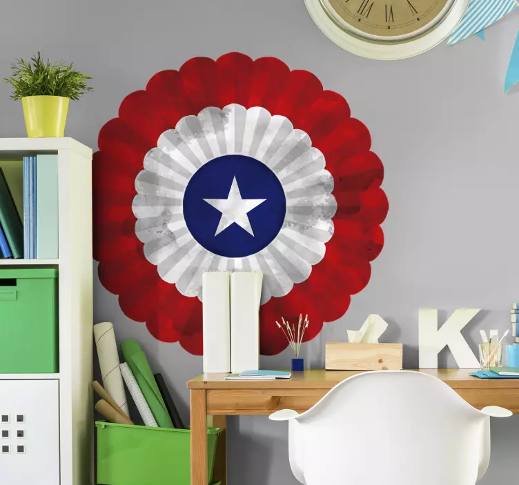 Cockade of Chile flag sticker - TenStickers