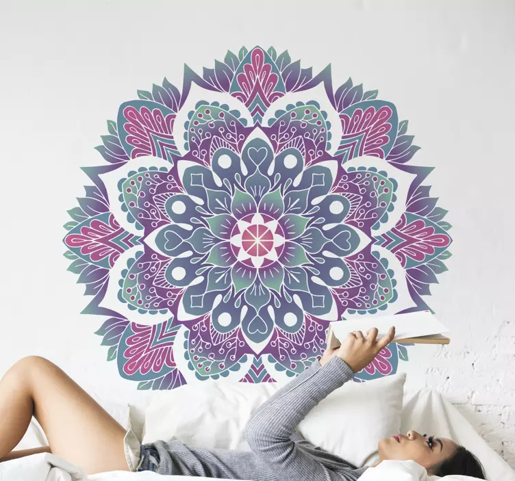 Colorful mandala style location sticker - TenStickers