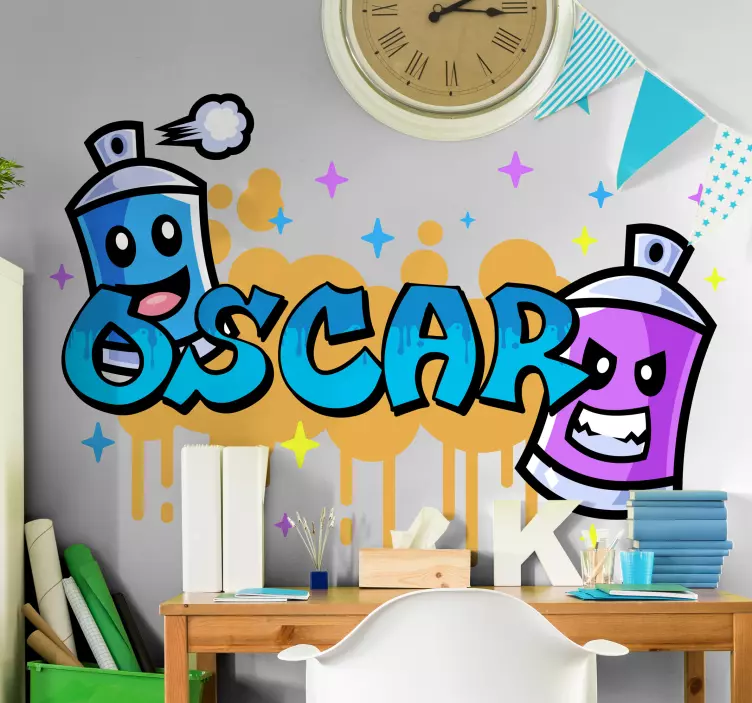 Colourful graffiti urban decal - TenStickers