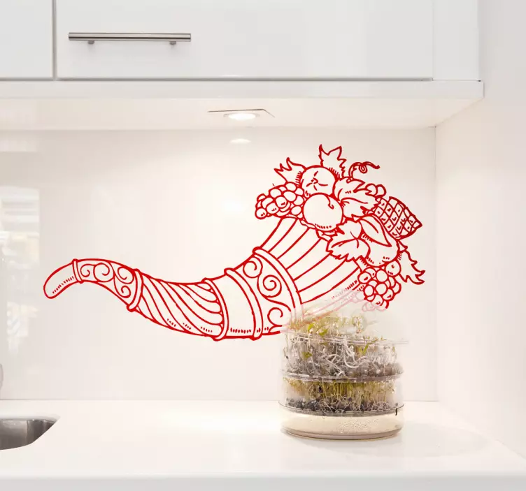 Cornucopia Wall Sticker - TenStickers