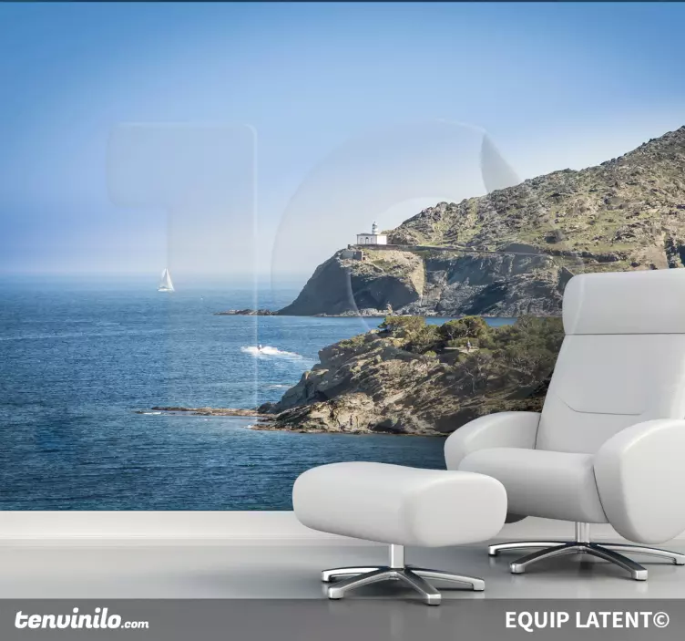 Costa Brava Photo Mural Sticker - TenStickers