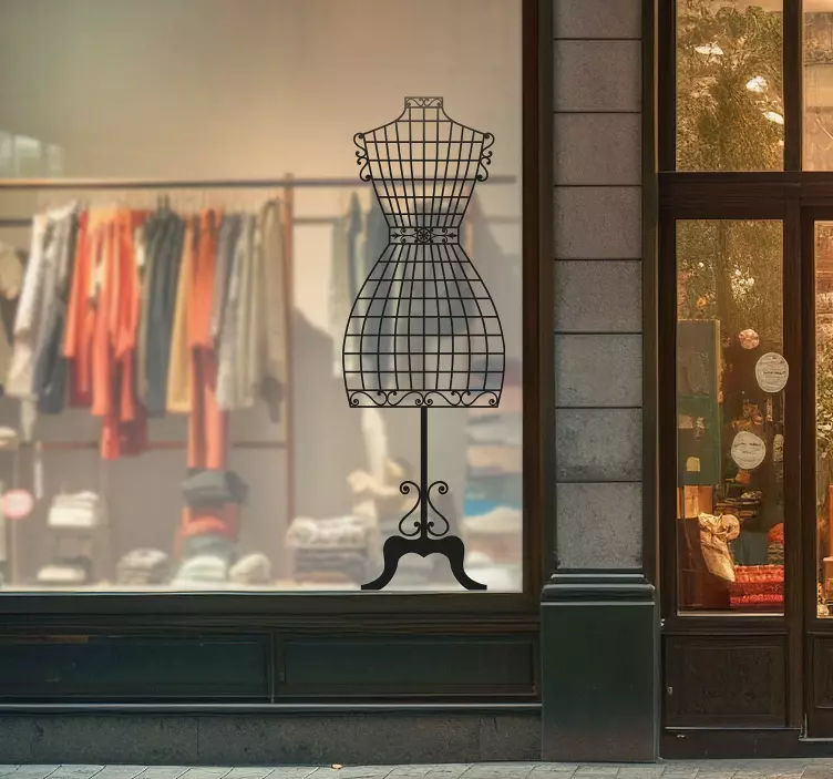 Couture Mannequin Wall Sticker - TenStickers
