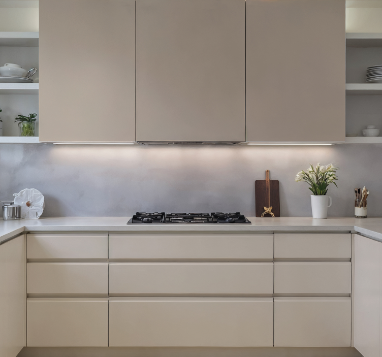 Cream colour sheet kitchen wall sticker - TenStickers