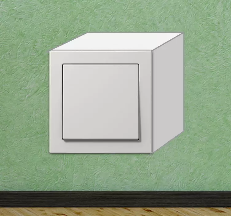 Cube Illusion Switch Sticker - TenStickers