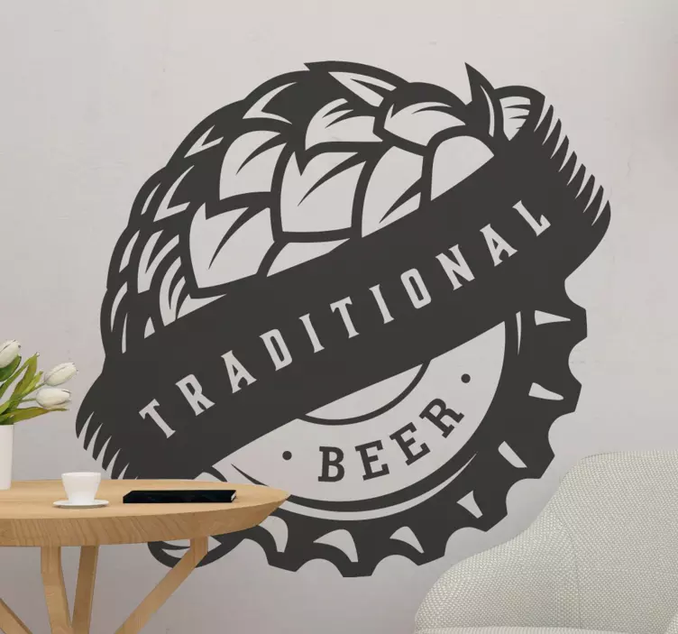 Cuisine wall sticker traditional brew emblem - TenStickers