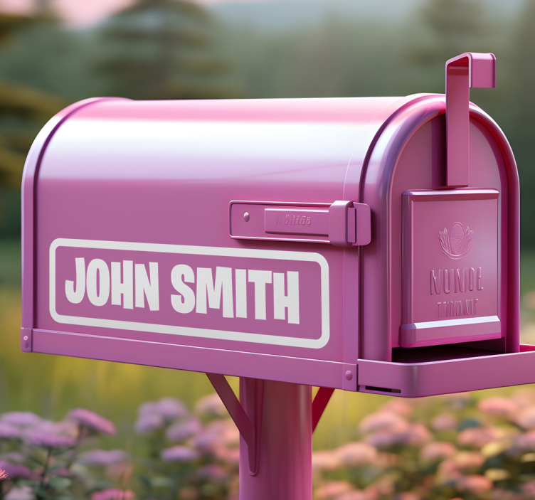 Custom 1 inch mailbox letters postbox sticker - TenStickers