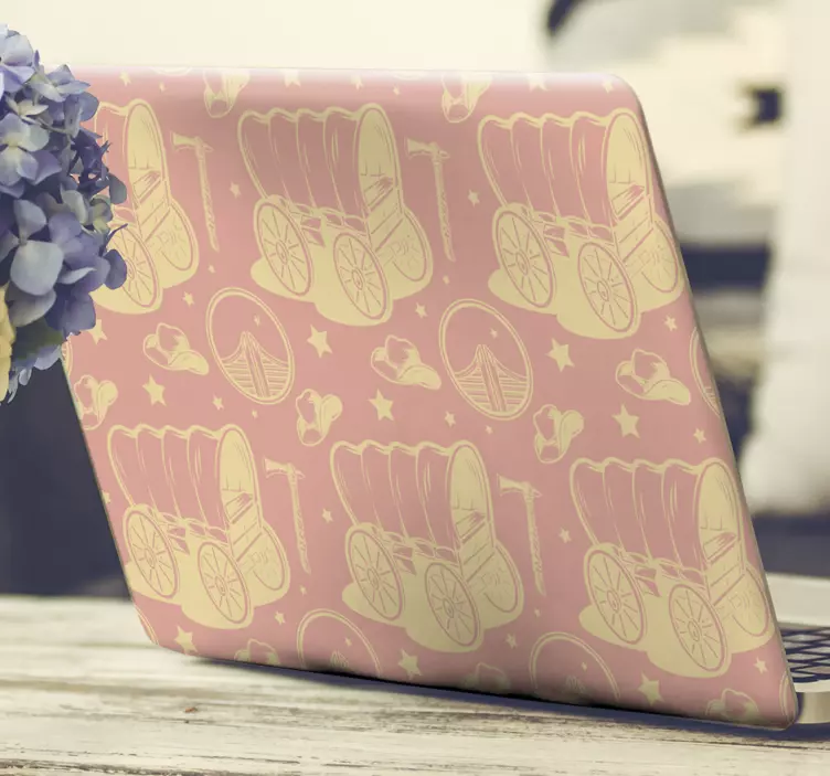 Cute Baby Carriages laptop skin - TenStickers