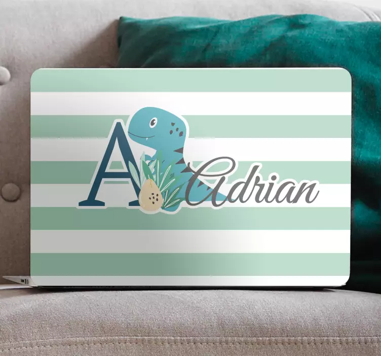Cute Dinosaur Design laptop skin - TenStickers