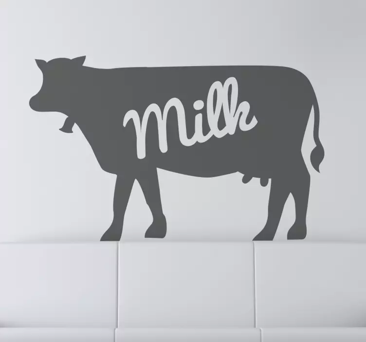 Dairy Milk Cow Wall Sticker - TenStickers