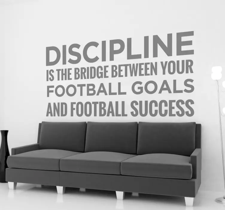 Discipline Motivational Sticker - TenStickers