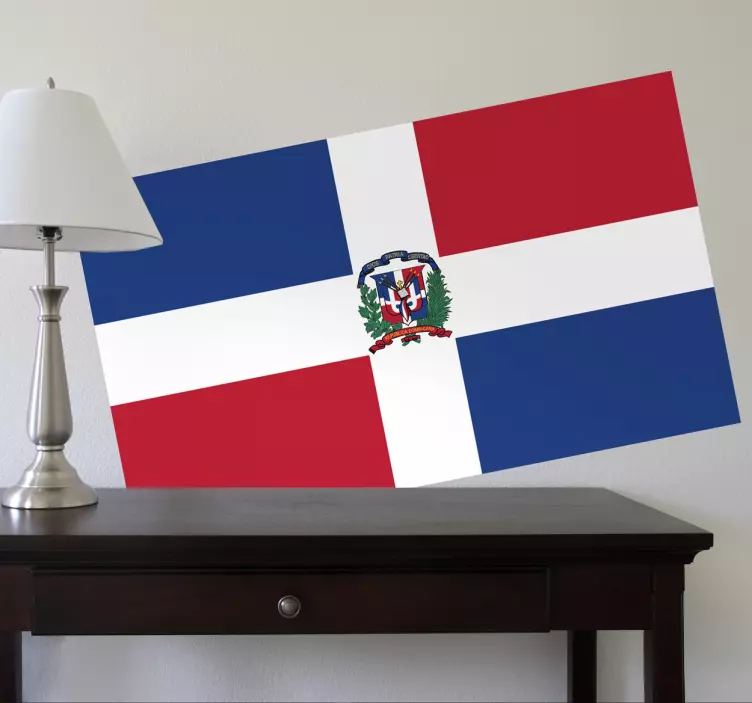 Dominican Republic Flag Sticker - TenStickers