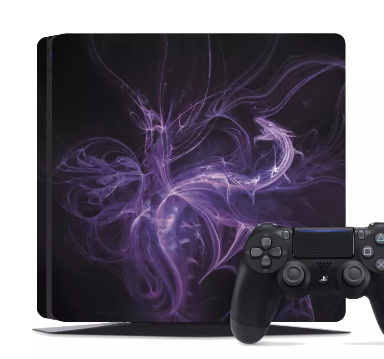 Dragon of smoke Playstation sticker - TenStickers