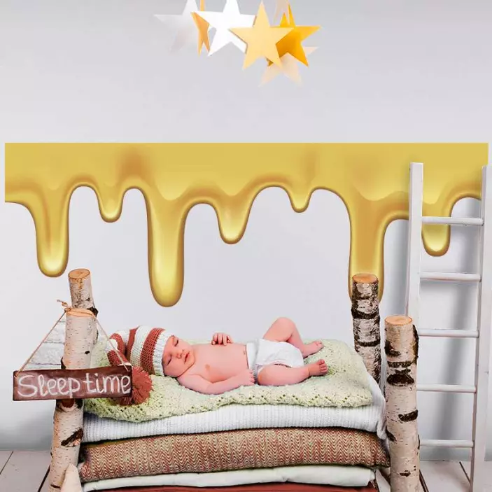 Dripping honey laptop skins - TenStickers