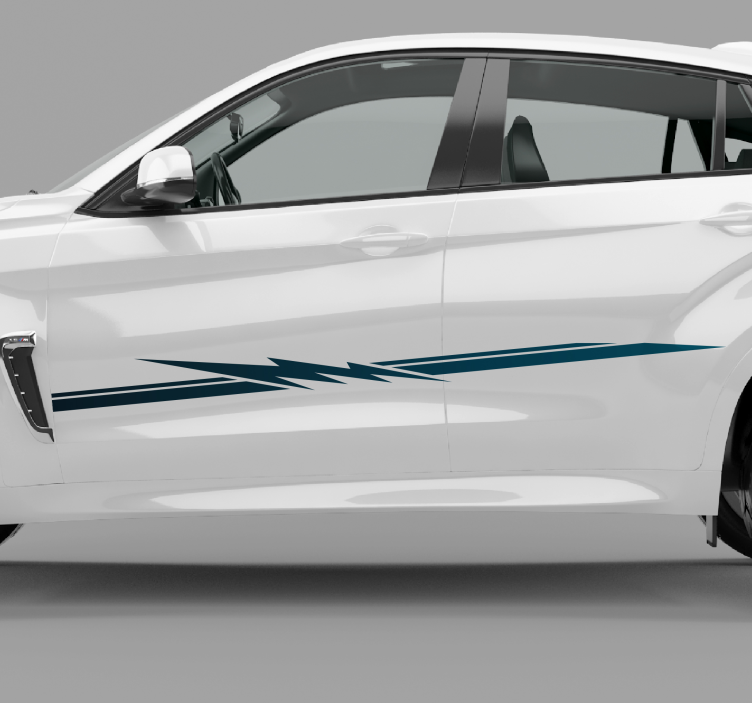 Dynamic Stripe Pattern car sticker - TenStickers