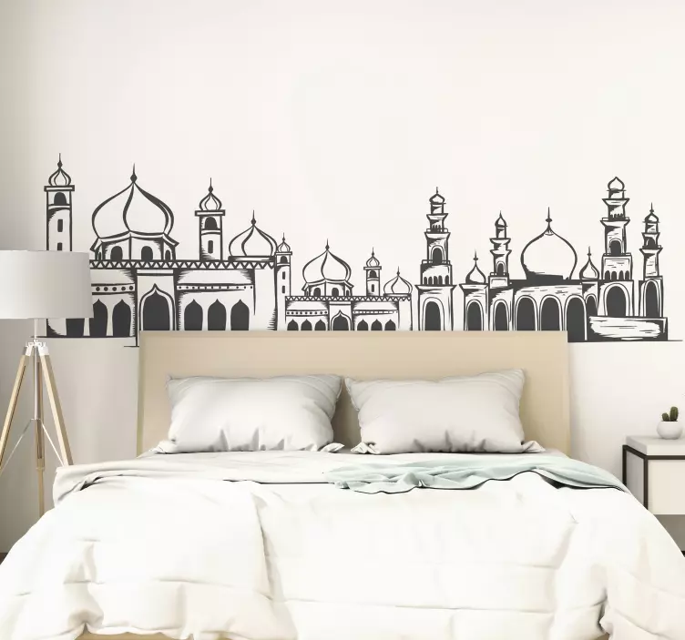 Eastern landscape wall sticker - TenStickers