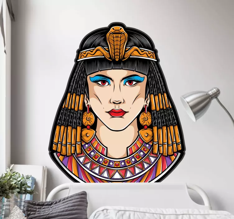 Egyptian Cleopatra politics stickers - TenStickers