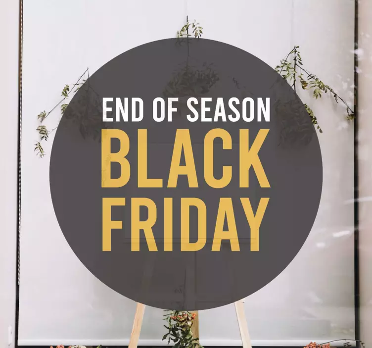 End Of Season Sale Black Friday sticker - TenStickers