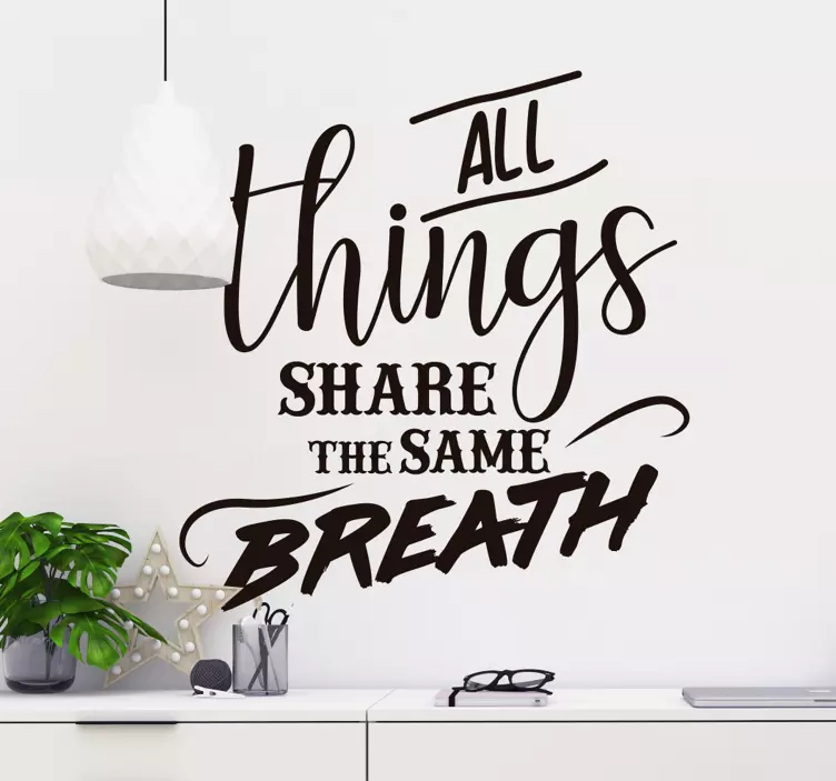 Environmental Quote Wall Sticker - TenStickers