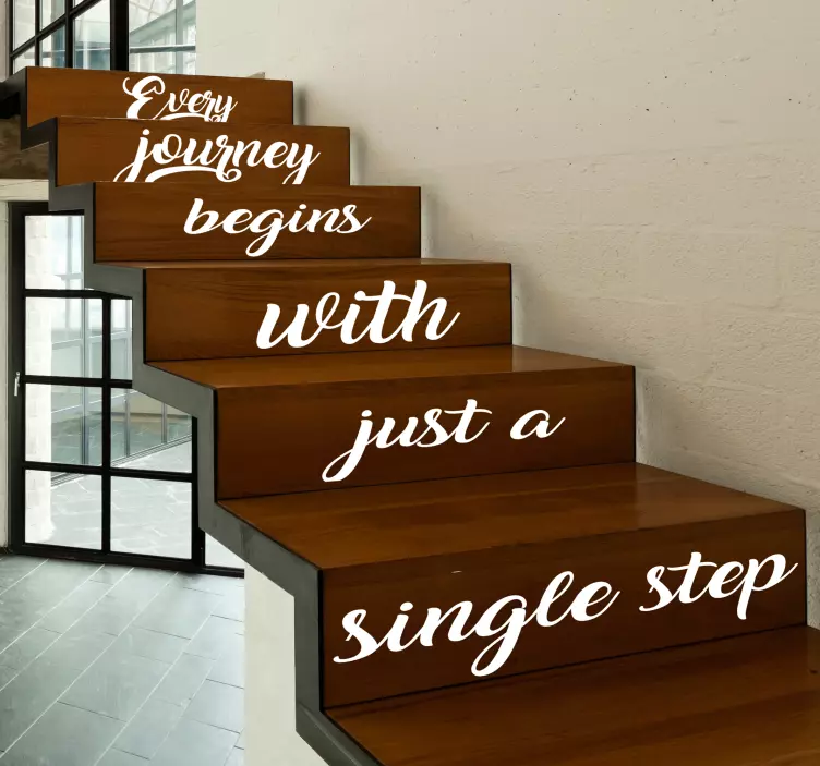 Every Journey Stair Decal - TenStickers