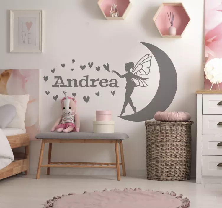 fairy spreading love fairytale stickers - TenStickers