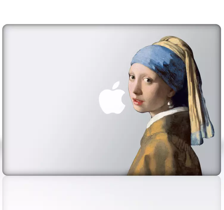 Famous girl image laptop sticker - TenStickers