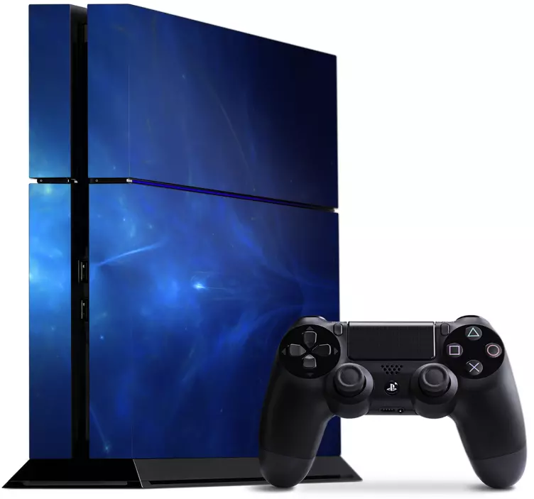 Fantasy abstract blue theme PS4 stickers - TenStickers
