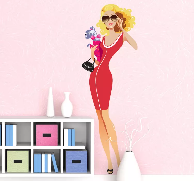 Fashionista Wall Sticker - TenStickers